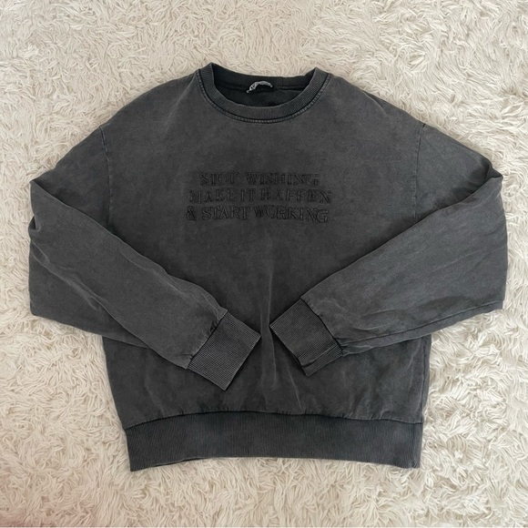 Zara washed oversized graphic sweatshirt - Picture 5 of 8